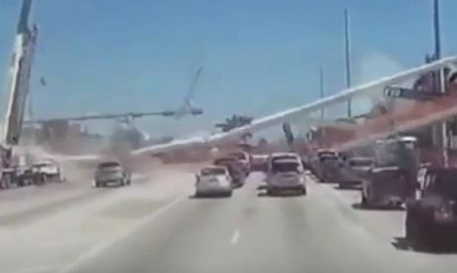 Νέο βίντεο ντοκουμέντο από την πτώση της γέφυρας στο Μαϊάμι