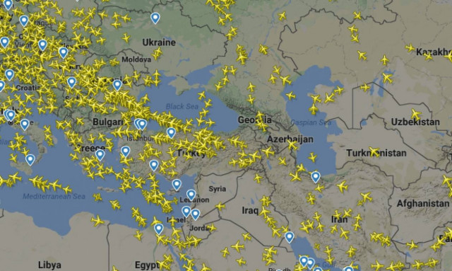 Τύμπανα πολέμου: Δείτε τι συμβαίνει τώρα στον εναέριο χώρο της Συρίας (Pics)