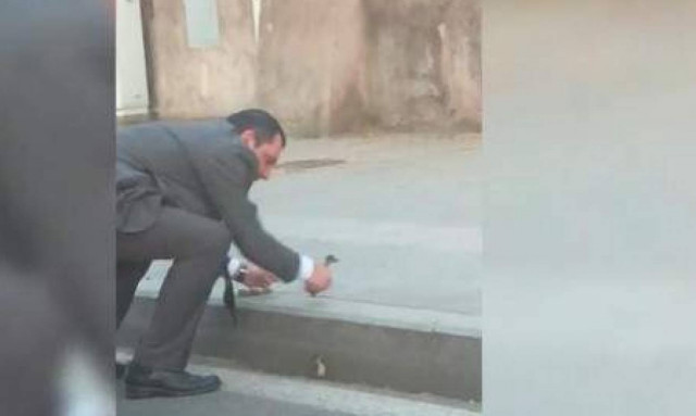 Viral: Οδηγός λεωφορείου σταμάτησε στη μέση του δρόμου για να βοηθήσει παπάκια (vid)