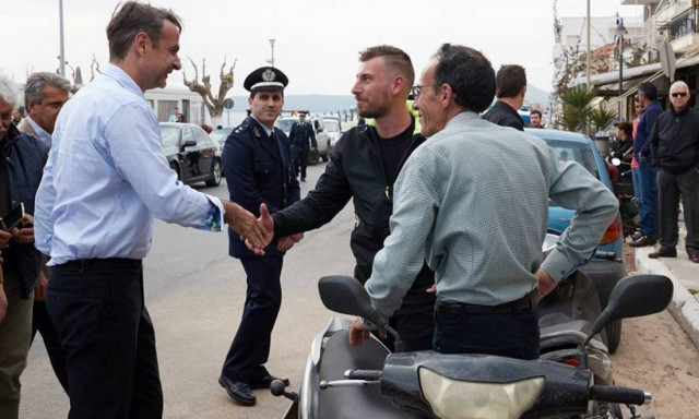 Τη Λακωνία επισκέφτηκε ο Κυριάκος Μητσοτάκης