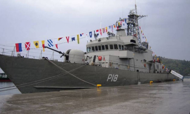 Turkish merchant vessel collided with Hellenic Navy gunboat 'Armatolos' in Aegean