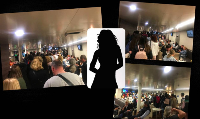 Έξαλλος ο κόσμος με παρουσιάστρια σε καράβι στη Ραφήνα (Βίντεο)