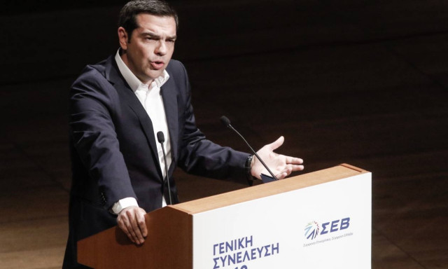 Τσίπρας στον ΣΕΒ: Οι εκλογές θα γίνουν στην ώρα τους (video)