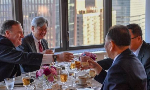 Με… μπριζόλες συζήτησαν για τη σύνοδο ΗΠΑ - Βόρειας Κορέας ο Πομπέο και το «δεξί χέρι» του Κιμ