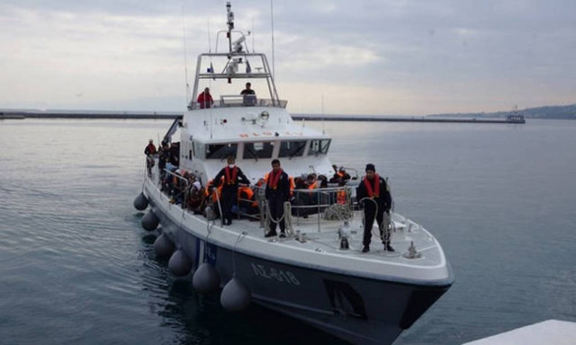 Large number of migrants and refugees located at Zakros, Crete