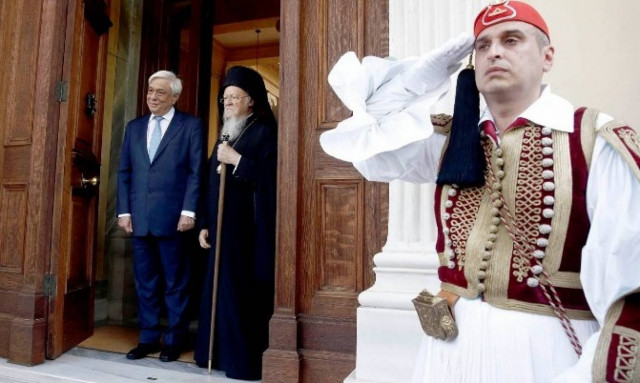 Συνάντηση Παυλόπουλου - Βαρθολομαίου: Υπεράσπιση των Αρχών και των αξιών της Ορθοδοξίας