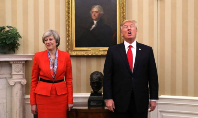 Και ξαφνικά ξέσπασε κόντρα ανάμεσα σε Τραμπ και Μέι