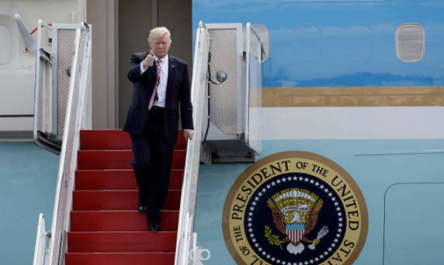 U.S. president may stop at US base in Souda, Crete for refuelling this weekend