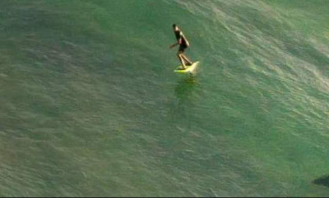 Δείτε τον γιγάντιο καρχαρία λίγο πριν επιτεθεί στον άτυχο σέρφερ (pic&vid)