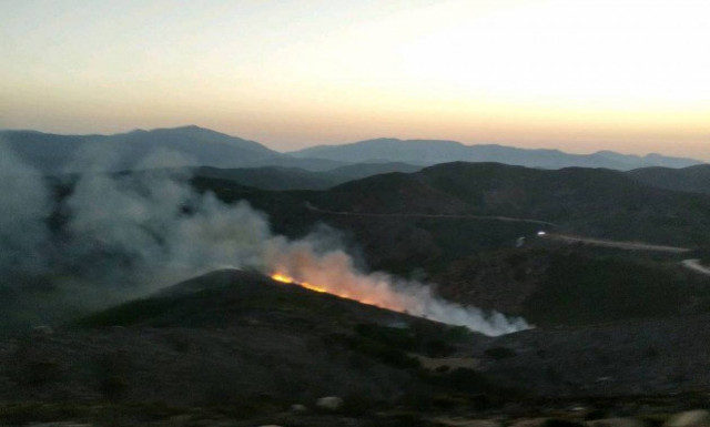 Υπό μερικό έλεγχο η φωτιά στη Σπίνα Χανίων (pics&vid)