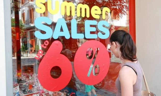 Summer sales start on Monday