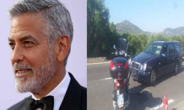 Βίντεο σοκ: Καρέ – καρέ η στιγμή που ο George Clooney εκτινάσσεται στον αέρα μετά από τροχαίο