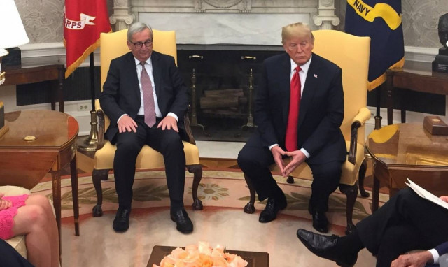 Διαπραγματεύσεις Τραμπ - Γιούνκερ: «Είμαστε σύμμαχοι, όχι εχθροί»