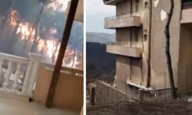 Βίντεο – ντοκουμέντο: Η επόμενη μέρα στο σπίτι του ανθρώπου που τον κύκλωσε η φωτιά στο Μάτι