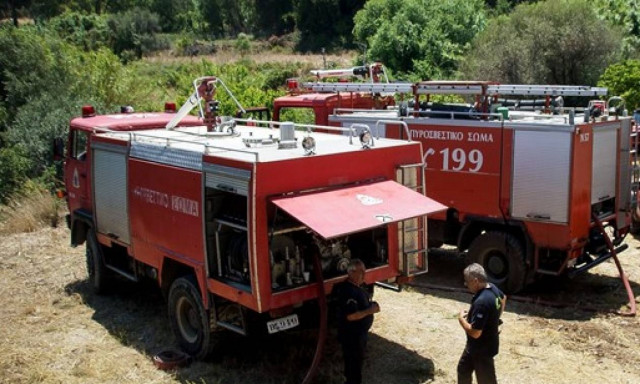 Φωτιά σε Ρέθυμνο και Ηράκλειο