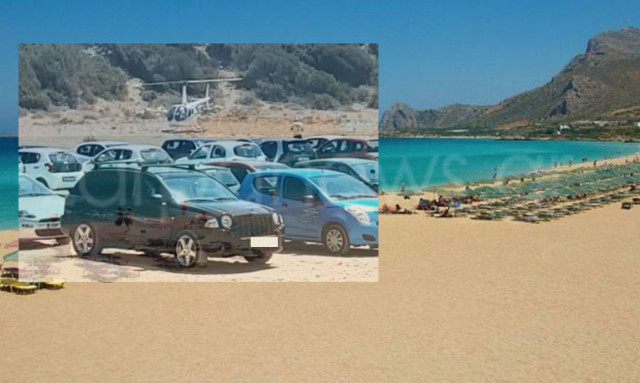 Απίστευτο: Τραπεζίτης πήγε για μπάνιο στην Κρήτη με το ελικόπτερό του σε περιοχή Natura