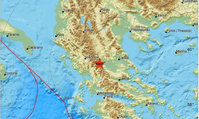 Σεισμός στα Τρίκαλα