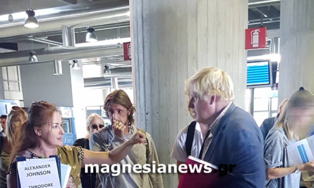 Ο Μπόρις Τζόνσον κάνει διακοπές στο Πήλιο (Pics)