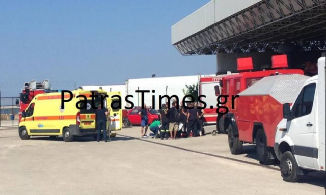 Πάτρα: Άγιο είχε πυροσβέστης που έπεσε από μεγάλο ύψος (video)