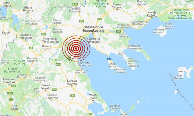 Σεισμός κοντά στην Κατερίνη (pics)