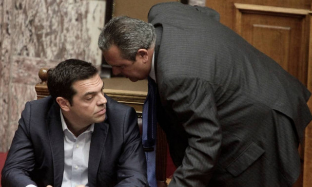 Τσίπρας και Καμμένος: Τώρα ενωμένοι - Για τις Πρέσπες θα τα πούμε το Μάρτιο