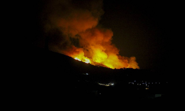 Φωτιά ΤΩΡΑ στα Λουτρά Αρκαδίας (χάρτης)