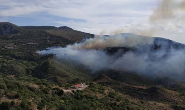 Fire breaks out in Ilia; fires in Cephalonia partially under control