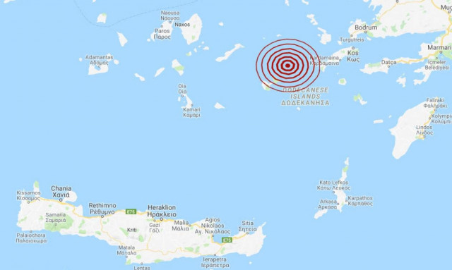 Σεισμός μεταξύ Κω και Αστυπάλαιας