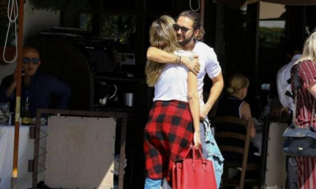 Η Heidi Klum σε τρυφερές στιγμές με τον σύντροφό της