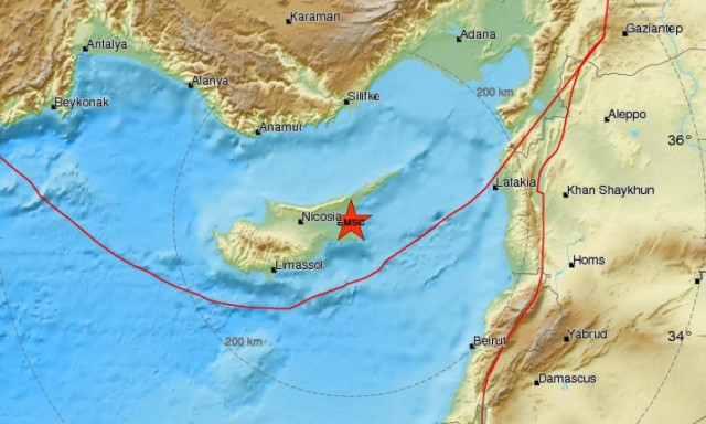 Σεισμός κοντά στην Αμμόχωστο (pics)