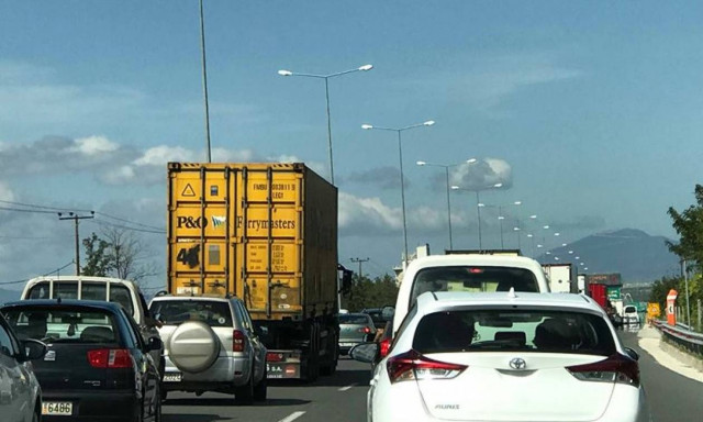 Μποτιλιάρισμα στην Αθηνών – Λαμίας λόγω έργων – Τι αναφέρει η «Νέα Οδός»