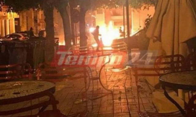 Επίθεση με μολότοφ στο Αστυνομικό Μέγαρο Πάτρας