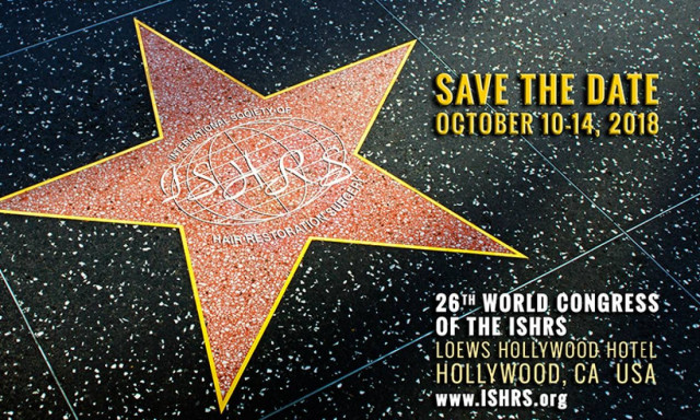 ΙSHRS Hollywood 2018: 26o Παγκόσμιο Συνέδριο της International Society of Hair Restoration Surgery