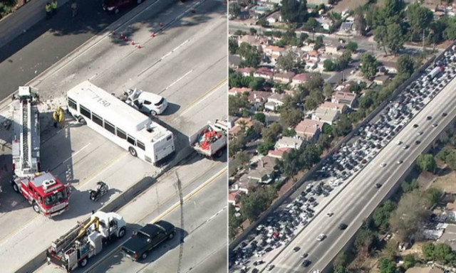 ΗΠΑ: Εικόνες χάους σε αυτοκινητόδρομο του Λος Άντζελες - 40 τραυματίες από καραμπόλα (vid&pics)