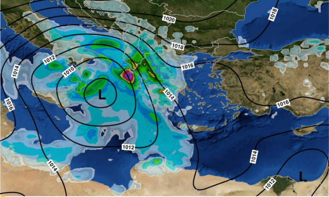 Η ΕΜΥ προειδοποιεί: Πού θα χτυπήσει η κακοκαιρία «Ορέστης» τις επόμενες ώρες