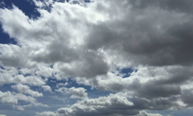 Partly cloudy weather forecast on Monday