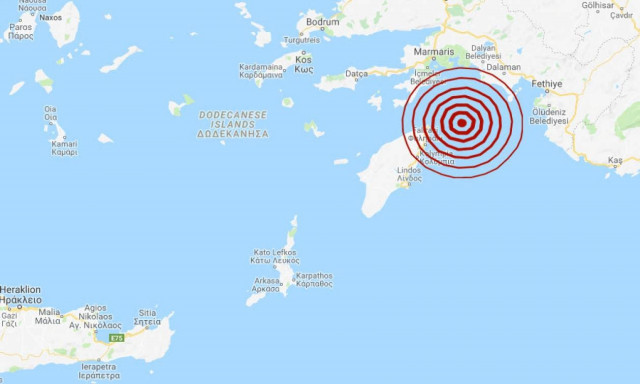Σεισμός κοντά στη Ρόδο (pics)