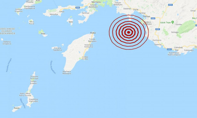 Σεισμός ανατολικά της Ρόδου (pics)