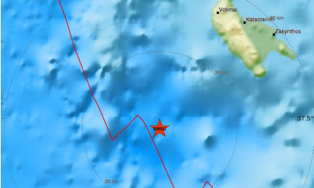 Light quake shakes again Zakynthos