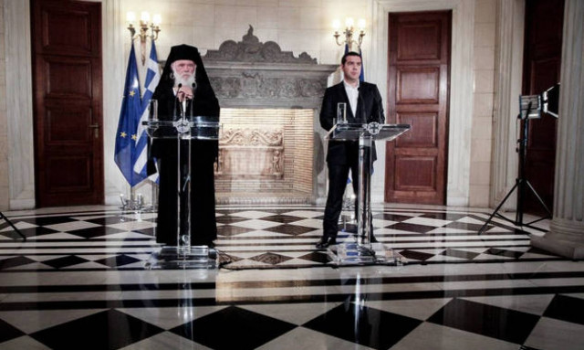 Tsipras and Archbishop Ieronymos stress Church self-sufficiency, collaboration with State