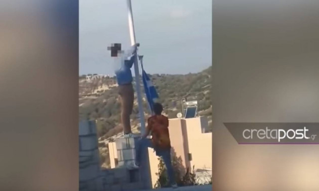 Ηράκλειο: Αυτή είναι η αλήθεια για τους «Αλβανούς» που κατέβασαν και έκλεψαν την Ελληνική σημαία