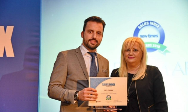 Σημαντική διάκριση της Uni-pharma στα SALUS INDEX 2018