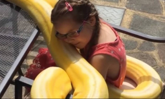 Δεν θα πιστεύετε τι ειναι αυτό που κρατάει στα χέρια του το κοριτσάκι!