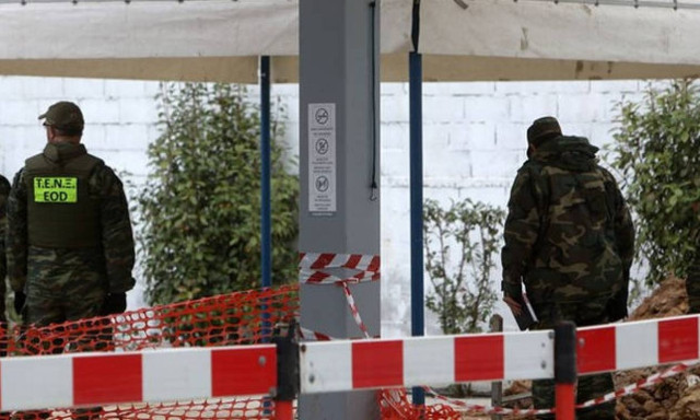Controlled explosion of old bomb at Elefsina military airport