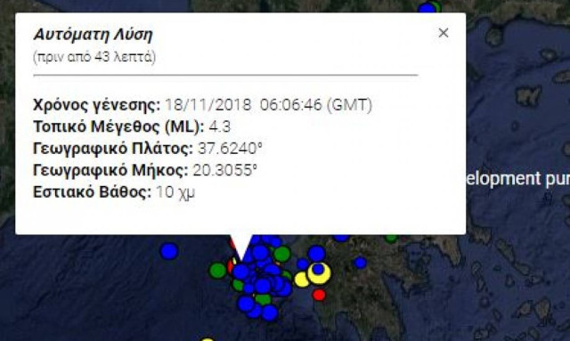 Two light quakes jolt again the island of Zakynthos