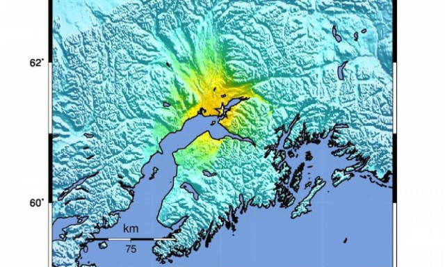 Alaska hit by earthquake
