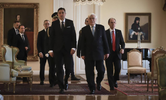 Pavlopoulos meets with Slovenia's President Pahor