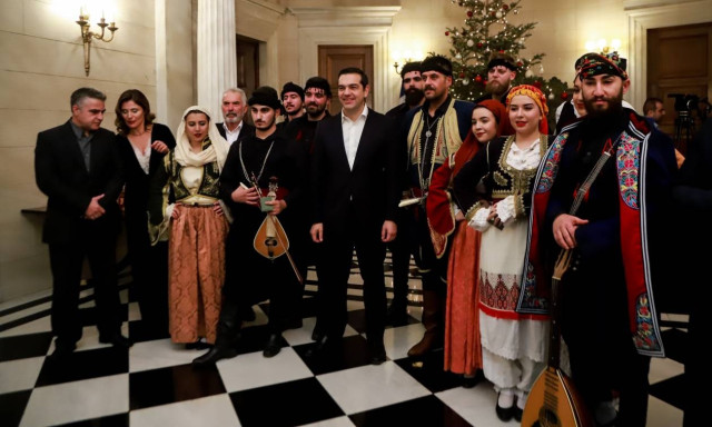 PM and special guests enjoy New Year carols at Maximos Mansion