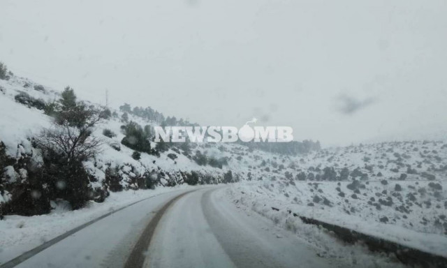 Snowfall reported from several parts of Greece as "Sophia" cold mass sweeps down