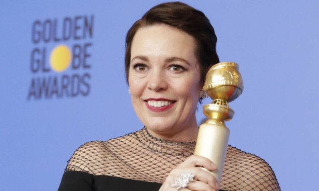 Actress Olivia Colman wins Golden Globe for her role in Lanthimos film 'The Favourite'